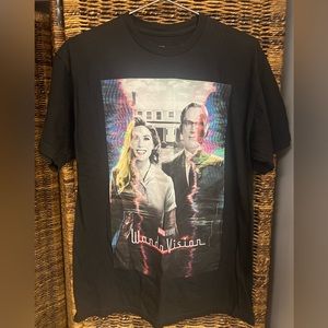 Marvel Studios- Wanda Vision Black shirt, Size: Medium, Pre-Owned‎